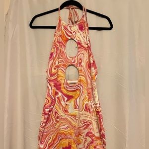 Multi colored mini dress